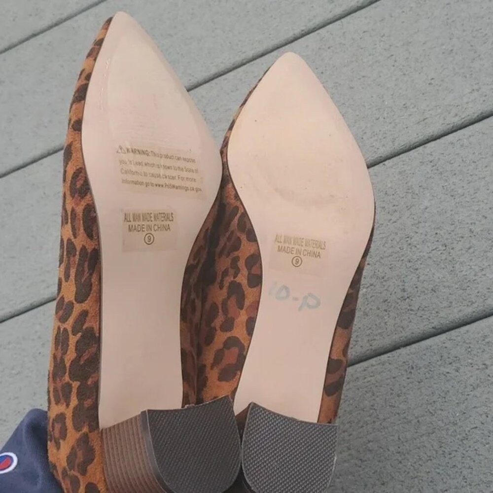 Chase + Chloe Scott Chunky Heels | Chase + Chloe Leopard Print Block Heels - Picture 8 of 13